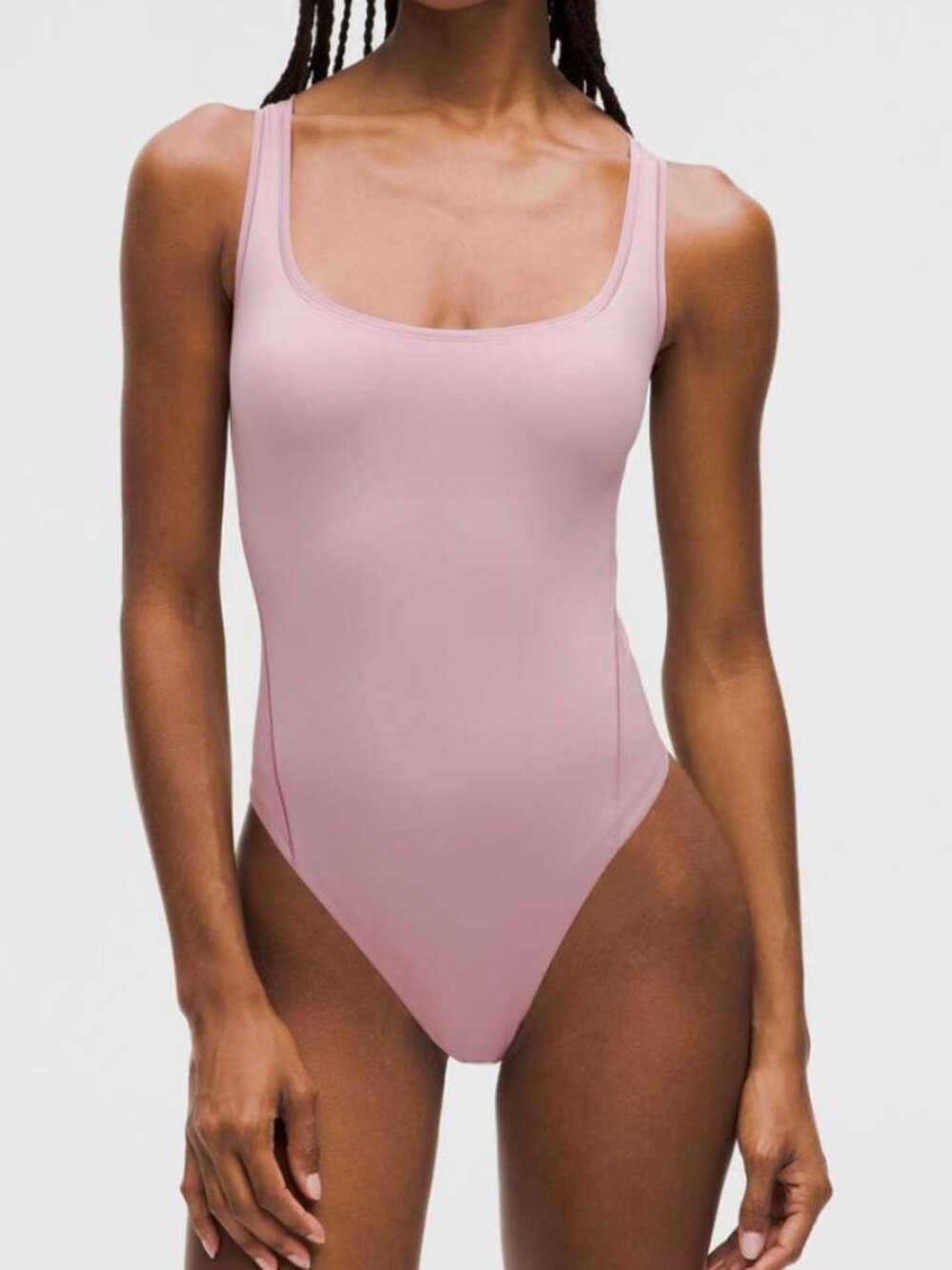 lululemon athletica Sleeveless Light Pink Bodysuit